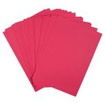 Snow Crafts A4-Size Coloured Crafts Sheets 120-180 GSM (Pack of 60 Sheets) (Red)