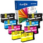 PRINTOXE® Compatible 2 Sets PGI-1200XL (Pigment Ink) 8 Ink Cartridge High Yield PGI 1200 for Canon MAXIFY Printer Models MB2320 MB2020 MB2350 MB2050 MB2120 MB2720