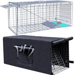 Live Animal Trap Cage with Cover, C