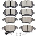 SCITOO 309.11070,EHT1107H,D1107-8212 309.11080,EHT1108H,D1108-8213 Front Rear Brake Pads Fit For 2006-2013 For Audi A3,2006-2013 For Audi A3 Quattro,2008-2009 For Audi TT,2009-2015 For Audi TT Quattro