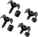 Musiclily Vintage Guitar String Trees String Guides Retainers for Strat Tele Style Electric Guitar, Black(Set of 2)