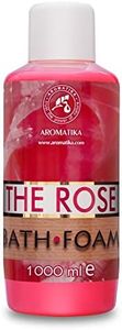Espuma de Baño Rosa 1000ml - Cuidado del Cuerpo - Buen Sueño - Belleza - Baño - Cuidado del Cuerpo - Bienestar - Aromaterapia - Spa - Aroma de Rosa - Baños de Burbujas
