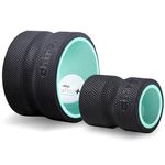 Chirp Wheel+ Deep Tissue 2-Pack Wheel Foam Roller - Targeted Muscle Roller for Deep Tissue Massage, Back Stretcher with Foam Padding Holds Up to 500 lbs, 6 inch