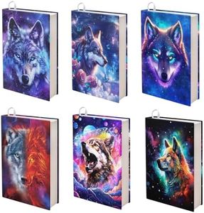 chaqlin Set di copertine per libri per bambini, ragazzi e ragazze, 6 custodie elastiche per libri con copertina rigida, set di copertine protettive per libri di testo