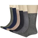 Men's Bamboo Socks - Multipack Soft and Breathable Mens Socks Size 7-11 and EU 40-45, Moisture-Wicking, Eco-Friendly, Breathable Odour Free and Supersoft Luxury Gifts Socks (Pack of 6) (Colourful)