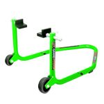 Grand Pitstop Universal Standard Rear Paddock Stand for Motorcycle with Swingarm Rest (Dismantable, Green, Motorcycle Weight Up to 185 Kgs)