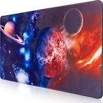 Hapinest Space Galaxy Large Extended Mouse Pad for Kids Boys and Mens Decor Gifts | Desk Mat for Keyboard and Mouse | Office Accessories Full XXL Gaming Mousepad