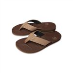 Volcom Men's Victor Flip-Flop Sandal, Brown Khaki, 9 UK