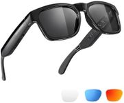 OhO Smart Glasses,Polarized Sunglasses with Bluetooth Speaker,Athletic/Outdoor UV Protection and Voice Control,Unisex(Grey Lens)