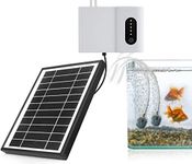 iYeHo Solar Aquarium Air Pump Water Oxygen Aerator Pump Fish Tank Oxygenator with Air Stone Airline Tubing,for Gardening Water Circulation,Small Pond