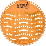 Urinal Screens, Splash Mats, Urinal Deodoriser - 10 Pack - Fits Most Top Urinal Brands & Waterless. Anti-Splash & Odour Neutraliser by Alwees Fresh… (mango)