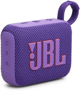 JBL GO 4 Ultra-Portable Bluetooth Speaker with Big JBL Pro Sound and Punchy Bass, PlaytimeBoost, Waterproof Design and 7-Hour Playtime, Purple