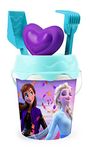 Smoby 862141 Frozen Beach Accessories, Measures: 17 x 17 x 35 cm, Includes Bucket, Sieve, Shovel, Rake, and Mold. Ages 18 Months and up