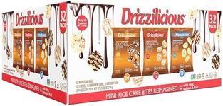 Drizzilicious Mini Rice Cakes Variety Pack - Rice Crisps, Healthy Snack for Adults and Kids, Flavored Rice Cakes, Vegan, Gluten Free, Allergen Free, Only 90 Calories Per Bag - .74 oz (Pack of 32)