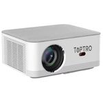 【12600L, Auto Focus & HDMI ARC】 TOPTRO PrimePix Full HD Projector for Home 4K Support, 1080p Native, Auto Keystone 5G WiFi BT YouTube Prime Netflix Hotstar 250" Screen Portable Projector