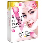 SWISSÖKOLAB V Line Mask Neck & Face Lift V Lifting Chin Up Patch Double Chin Reducer V Up Contour Tightening Firming Moisturizing ?Ollagen Chin Mask V Shape Face Lifting V Zone Mask Tape - Pack Of 1