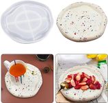 FirstTry Coaster Mould I Silicone Irregular Clouds Epoxy Resin Deep Casting Tray I for Homemade Ornament DIY Art Crafts Jewelry Storage Box Ring Trinket Container Home Table Decoration (Round)