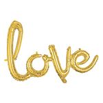 Amscan 3669611 Script Phrase: 'Love' Gold