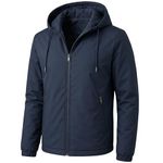 Rain Jacket for Men Waterproof for Bike Riders with Adjustable Hood Along with Inner Pockets,Waterproof Raincoat with Polyester Jacket, Zipper Pockets & Elastic Cuffs For Bike, Travel & Daily Wear