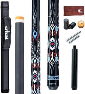 CRICAL Carbon Fiber Pool Cue COWCUE Series Low Deflection Pool Cue Professional Pool Stick for Adults 12.5mm Tip