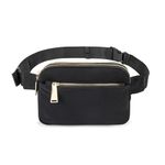 Handcuffs Waist Bag for Men & Women Fanny Packs Belt Bag with Adjustable Strap Waist Bags (Black)