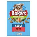 BAKERS Superfoods Adult Beef with Vegetables Dry Dog Food 1.2kg, Pack of 5