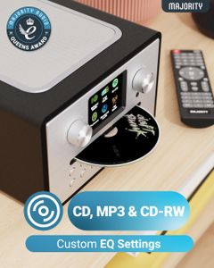 MAJORITY Homerton Internet Radio CD Player – Black