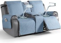 TAOCOCO 100% Waterproof Loveseat Recliner Cover with Console, Stay in Place