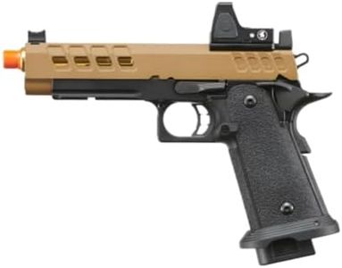 Lancer Tactical Heracles Hi-Capa Gas Blowback Airsoft Pistol with Reflex Red Dot (Black/Tan)