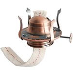 GXFCCYXT Oil Lamp Burner #2 Size Bronzy Plated Burner for Antique Lamps Oil Lamp Replacement Kerosene Lamps Parts with Reduction Collar and Cotton Lamp Wick Fits Holds a 3 Inch Base Chimney