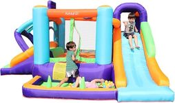 AirMyFun Bounce House for Kids and Toddler, Inflatable Bouncy Castle with Blower Outdoor Indoor Backyard Jumping House with Slide (82003)