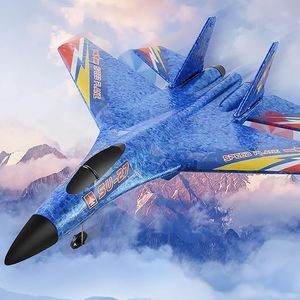 RIDDHU MART Remote Control Airplane Glider - 2.4GHz RC Plane with EPP Foam, Automatic Balance Gyro | Easy-to-Fly Fighter Aircraft for Kids & Adults