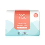 Nua Ultra Safe| 30 Medium Flow -XL | SUPER SAVER PACK | Leakproof & Toxic Free Sanitary Pad (Pack of 30)