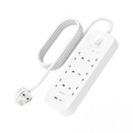 Belkin 6-Outlet Surge Protector Power Strip, Wall-Mountable with 6 AC Outlets, 2M Power Cord, & Green Indicator Light - USB-C Port & USB-A Port w/USB-C PD Fast Charging - 650 Joules of Protection