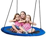 Large Nest Swing Seat Basket - Durable Frame with Rope Hanging Kit - 110cm, 180kg Capacity | Outdoor Kids Play Summer Garden Accessory