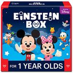 Einstein Box Featuring Disney for 1-Year-Old Boys/Girls | Board Books and Pretend Play Gift Pack | Learning and Educational Toys and Games | with Mickey and Minnie Mouse | Winnie The Pooh (1 Box Set)