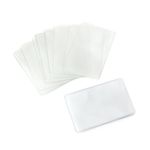 SimpleLife 20 Piece Soft Clear Plastic Card Sleeves Protectors,Credit Card Purse/Wallet Insert Sleeves for ID Cards, Band Cards, etc.