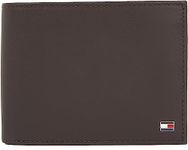 Tommy Hilfiger Men Eton Wallet with Coin Compartment, Brown (Brown), One Size