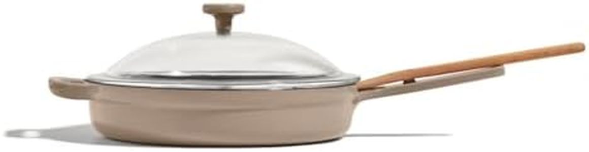 Our Place Cast Iron Always Pan | Premium Enameled, Toxin-Free Surface | 10-inch 8-in-1 Multifunctional Cookware System | Lid, Handle Covers | Heavy Duty Skillet | Oven & High Heat Safe | Steam