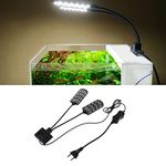 VAYINATO X7(Suits For 2Ft - 4Ft Tank) Aquarium Fish Tank Double Heads Plant Grow White Led Creative Clip On Light By Petzlifeworld