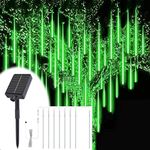 Aartner LED Solar Falling Christmas Lights, 40CM 8 Tubes Meteor Shower Rain Lighting, Waterproof Christmas Lights for Xmas Tree Wedding Decoration