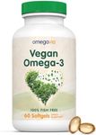 OmegaVia Vegan Omega 3 Supplement, 