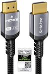 Sniokco 10K 8K HDMI 2.1 Cable 1M, Certified 48Gbps Ultra High Speed HDMI® Cable 4K 240Hz 165Hz 120Hz 8K 60Hz eARC HDCP2.3 HDR10+ Compatible with PC TV Monitor Projector Ro-ku Sky-Q PS5 X-box