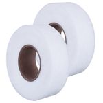 MEISO 2 Rolls Iron on Hem Tape, 1In x 70 Yards Fabric Fusing Hemming Tape, Fusible Bonding Web Adhesive Hem Tape, Durable No Sew Hemming Tape for Clothes Pants Collars Curtains DIY Tricot Projects