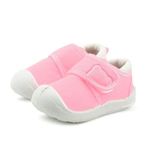 TopiBaaz Kids Casual Shoes Velcro Sneaker Old Toddler Anti-Skid Rubber Sole Booties Unisex Canvas |Pink,21 to 24 Month