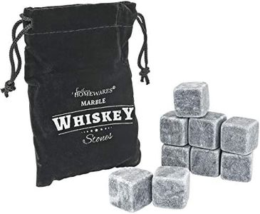 Southern Homewares SH-10197-S9 Natural Marble Whiskey Stones Silver, One Size
