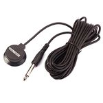 Alnicov Mini Piezo Pickup Contact Microphone Transducer with 1/4 Output Plug and 3 Meters Cable for Acoustic Guitar Violin Banjo Mandolin