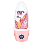 Rexona Fresh Rose Underarm Roll On Deodorant For Women, Antiperspirant With Glycerine, Removes Odour, Keeps Skin Fresh & Clean, Alcohol Free, 50 ml