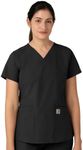 Carhartt Women's Force V-Neck 5-Pocket Top, Black, Medium