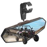 KEMIMOTO UTV Rear View Mirror, SXS Center Mirror Fits for 1.6"-2" Roll Bar Cages Compatible with Polaris RZR, Can-Am X3, Can-Am Maverick, Kawasaki, and Pioneer UTV Mirrors Accessories